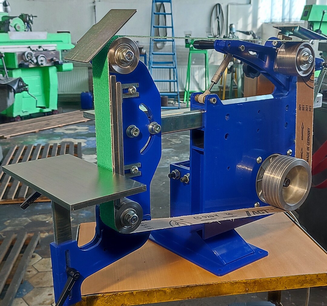 Metric Plans Belt Sander, Grinder Blueprints PDF With DXF 2x72 DIY