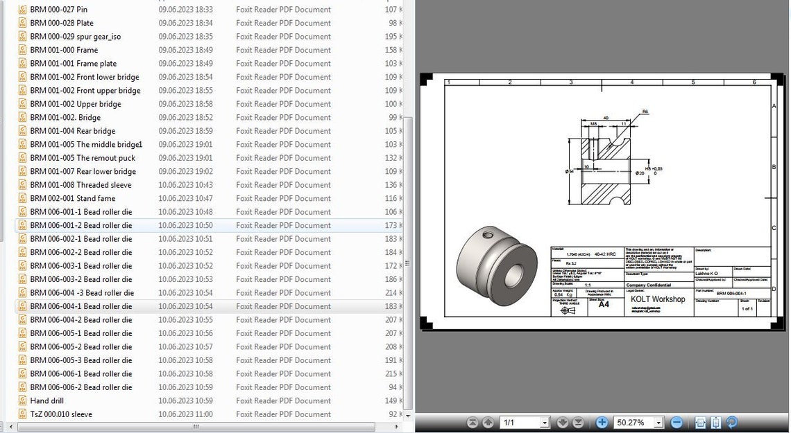 Bead Roller Machine Blueprints PDF Whith DXF Metric Plans DIY - Etsy