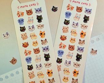 MEME CAT 1 | Vinyl Stickers, Meme Cat, Cat memes as stickers, Cat fanart, Cat Merch, Decal Stickers, Deco Stickers, Cute meme cats