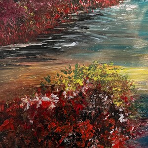 River and flowers