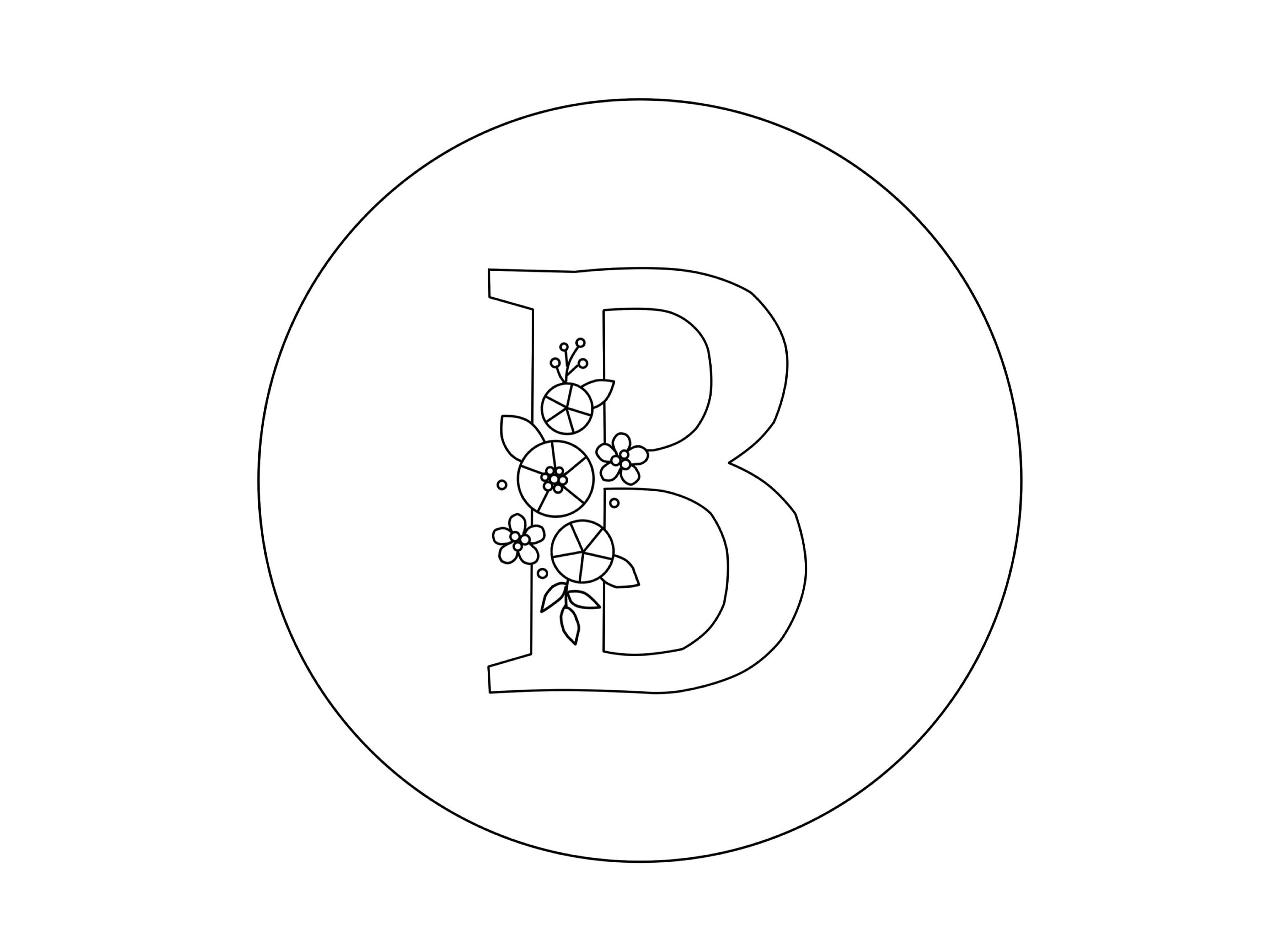 PDF Pattern for Embroidery - 26 Letters With Flowers - Etsy