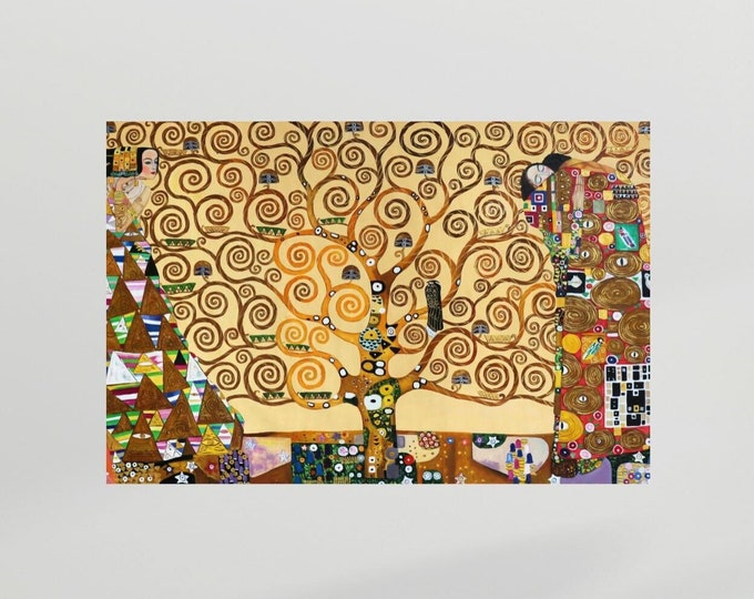 Gustav Klimt: The Tree of Life (1905) Reproduction Wall Art Print, Art Decorations, Fine art, Prints Shop, Fine Artwork, Print Artwork