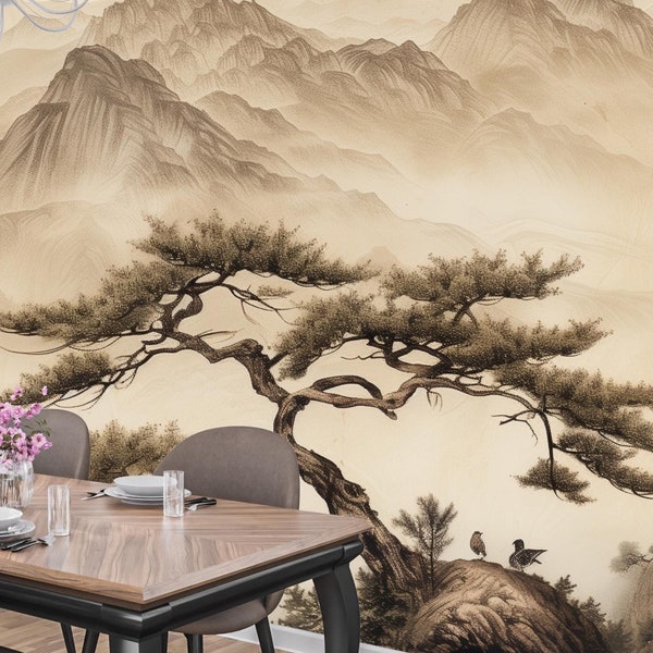 Oriental Wall Mural - Etsy