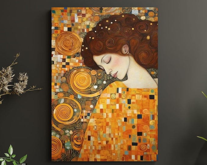 Beautiful Contemporary Gustav Klimt Canvas Wall Art Prints - Wall Hanging Canvas