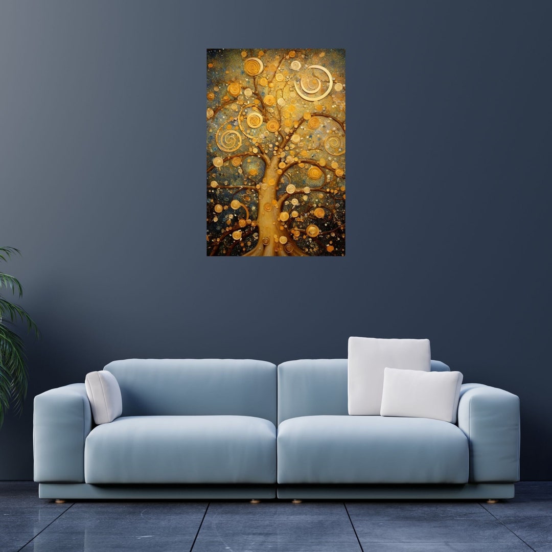 Gustav Klimt Tree of Life Canvas Print: Modern Home Decor Wall Art - Etsy