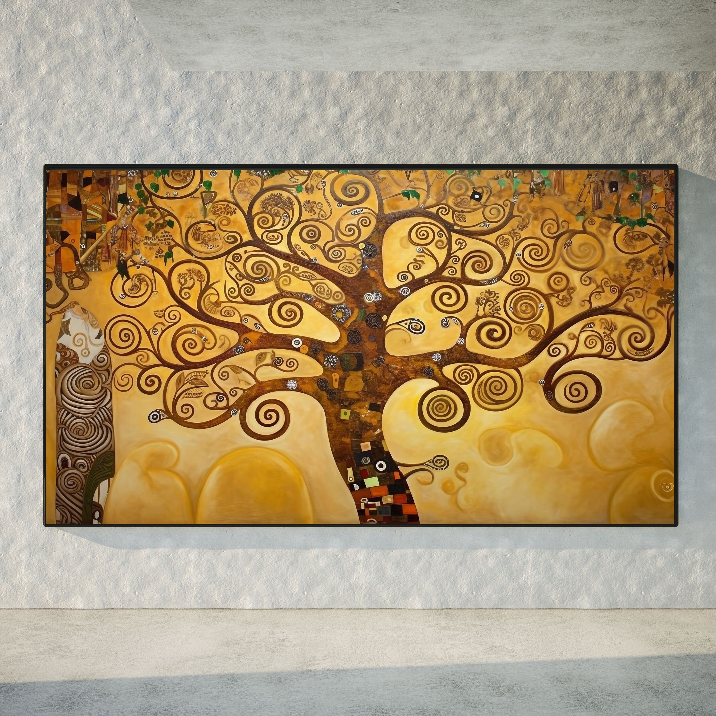 Gustav Klimt Inspired Tree of Life Wall TV Art Samsung - Etsy