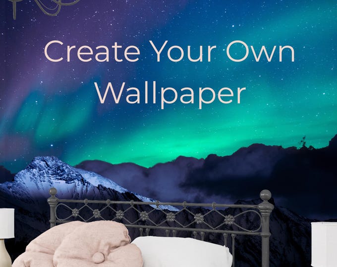 Custom Photo Wallpaper Mural – Print Your Own Image as Peel & Stick or Paste Wall Art, Personalized Wall Mural from Photo for Home or Office