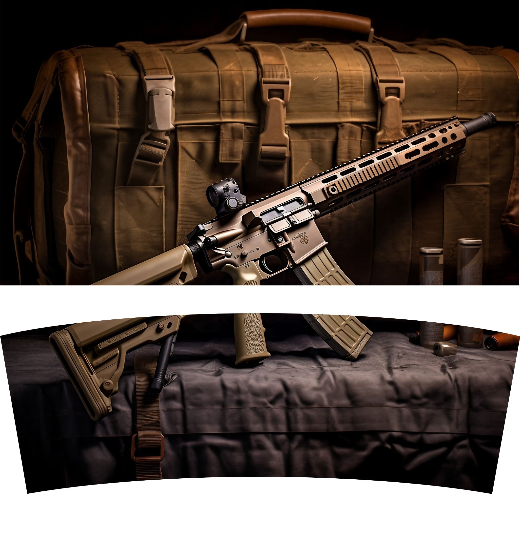 40oz Tumbler Wrap AR 15 Rifle Tumbler Wrap Design for Etsy