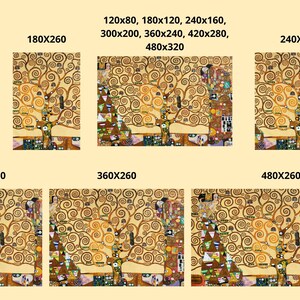 Gustav Klimt: Der Baum des Lebens 1905 Reproduktion Peeland Stick-Tapete, Wohnkultur / Wanddekor, Schälen und Aufkleben-Tapeten Bild 4