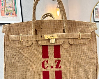 Personalisiertes Geschenk Jute Tasche | Handarbeit mit Liebe | Kundenspezifisches Design, perfekt für den täglichen Gebrauch, langlebiges und stilvolles Accessoire, Geschenk für sie