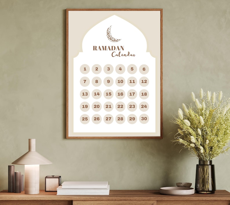 Ramadan Calendar 2026, Islamic Decoration (digital Download) - Etsy Israel