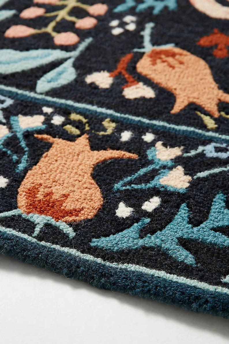 Uf Rug Luxury Premium Hand Tufted High Quality Floral Wool Rug for Living Room ...