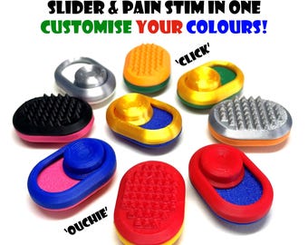 Magnetic Fidget Clicker pain stim combo with acupressure spiky pad - Fidget Toy for ADHD and Neurodivergent Stimming