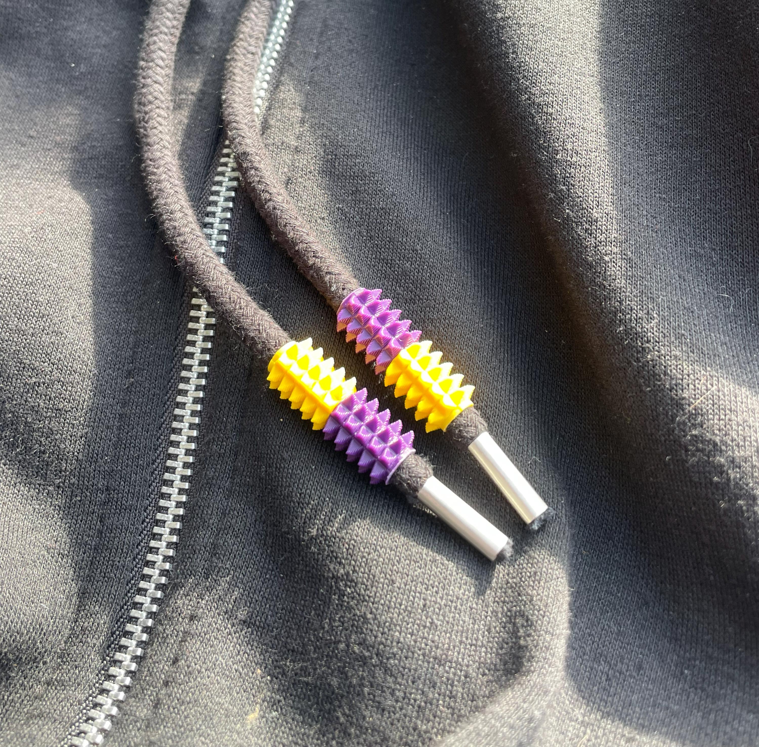 Wearable Mini Sensory Spiky Pain Stim for Hoodie Strings Etc - Fidget ...
