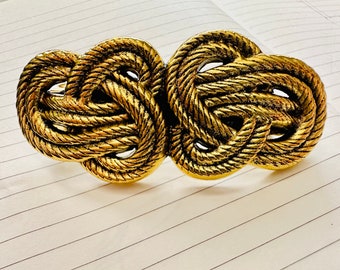 Celtic Knot Copper or Brass Hair Pin - Gold Hair Clip Hair  display picture 2