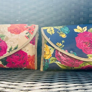 Bolso de mano con diseño floral, bolso de mano con diseño floral, bolso de mano bohemio estilo occidental, bolso de mano de verano, bolsos de boda, regalo para ella