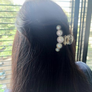 Oversize Pearl Hair Claw Hair Clips, Wedding Hair Clip, Gift for Her, Bridal Hair Accessories