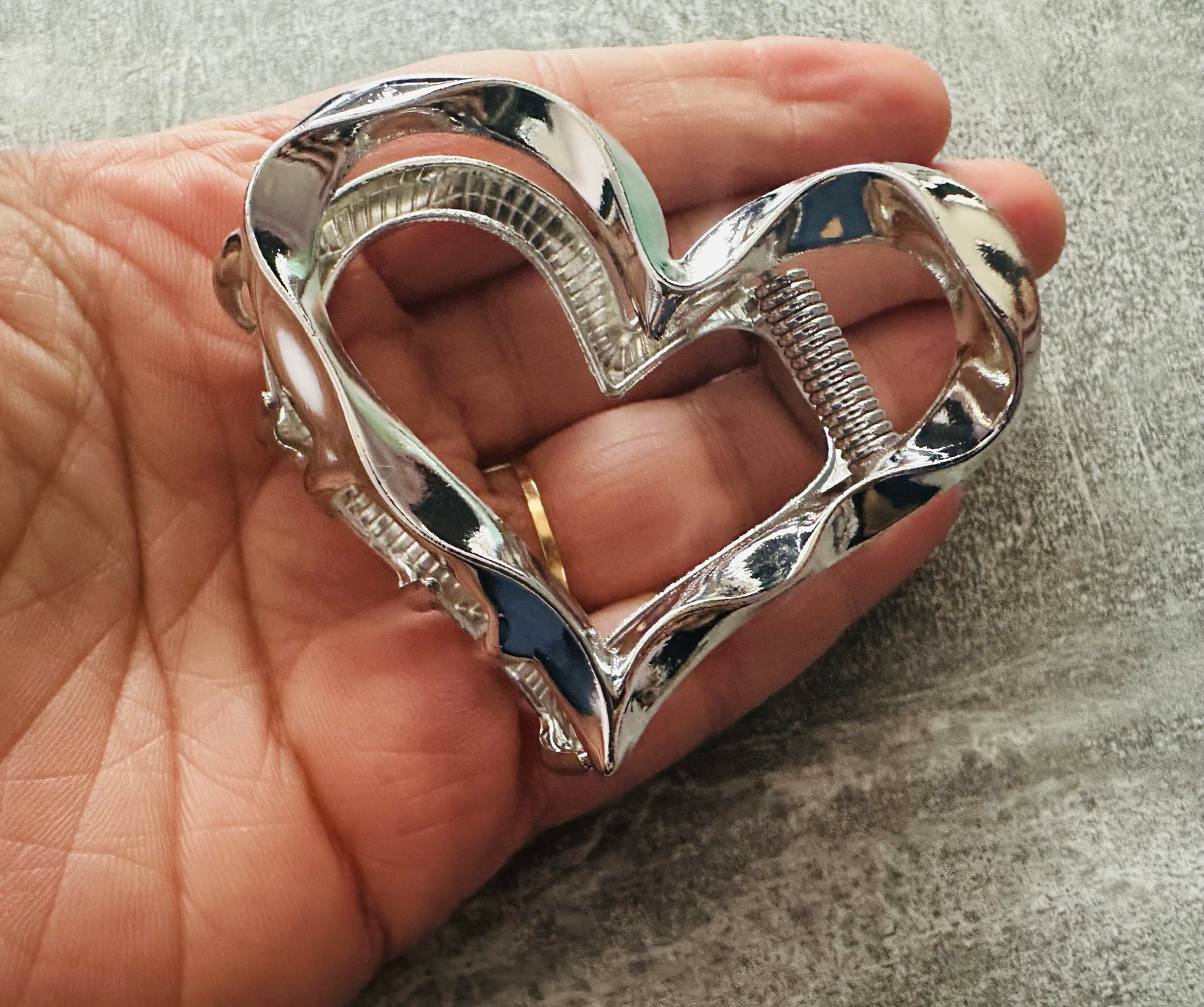 Haarspange Damen Aus Metall, Herz-Design In Roségold – Starker Halt Für Alltag & Besondere Anlässe