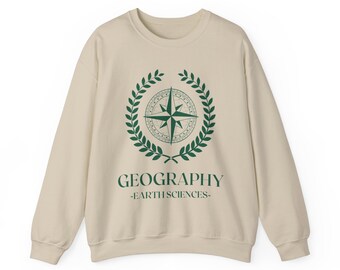 Unisex Geography university sweater, winter sweater for men and women, Geography's degree