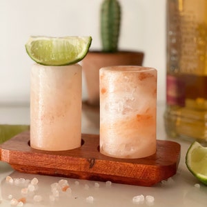 Ultimate Tequila Shot Glasses Made from Himalayan Salt