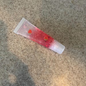 Strawberry light pink lip gloss!