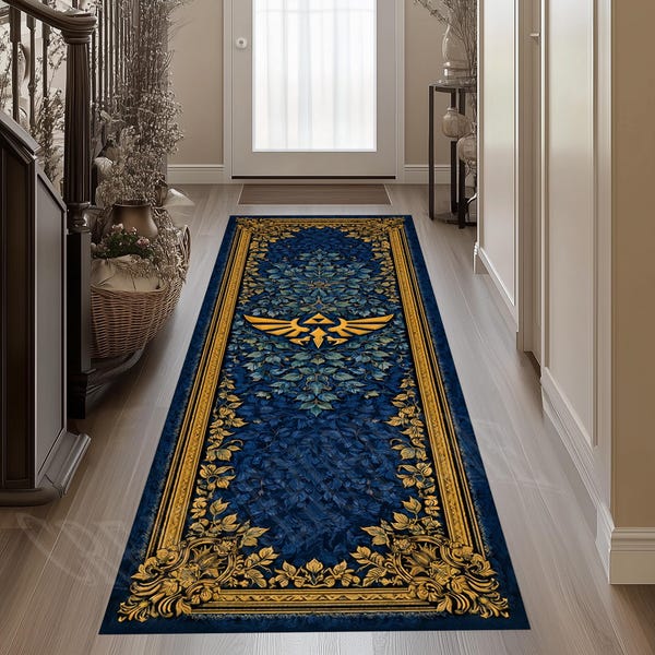 Zelda Rug, Legend of Zelda, Game Room Decor, 3D Print