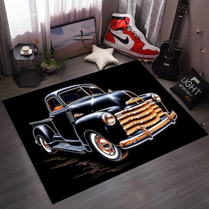 Alfombra de coche, alfombra con motivos de coche, alfombra para sala de juegos, alfombra con temática de coche, alfombra de regalo para niños, alfombra de vacaciones, alfombra decorativa para el hogar, alfombra decorativa, alfombra para sala de estar