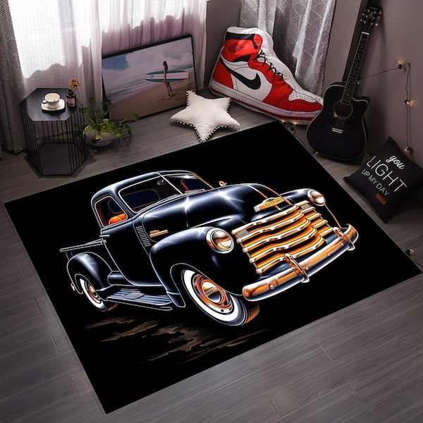 Car, Car Rug, Car Pattern Rug, Game Room Rug, Car Themed Rug, Gift Kids Rug, Holiday Rug, Home Decor Rug, Decorative Rug,For Living Room Rug