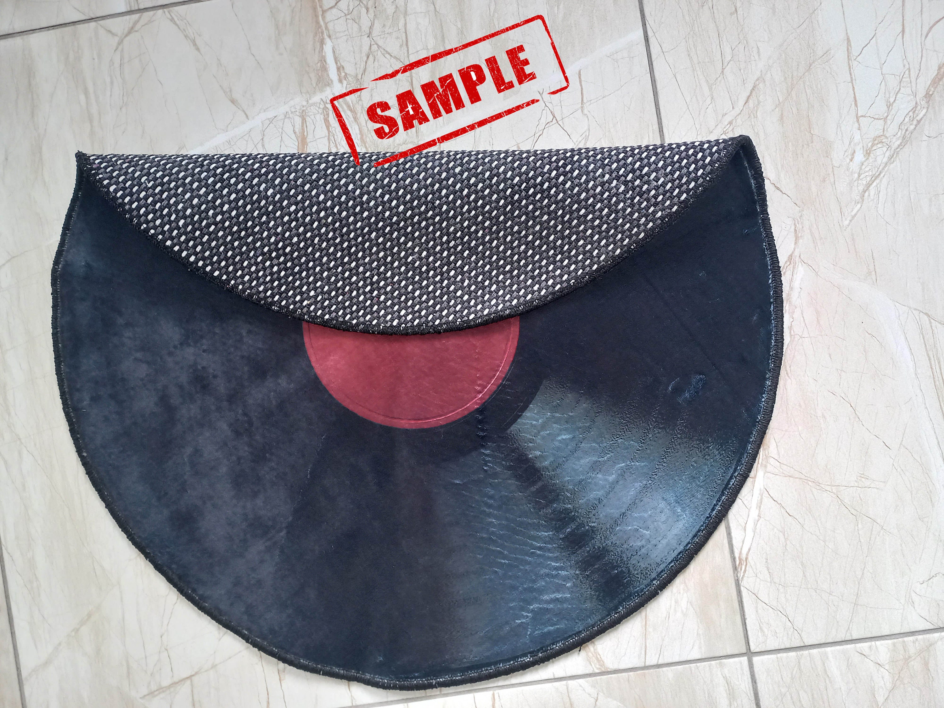 Vinyl Muisc Rug Round Record Rug, Music Room Decor, Non-slip Cotton Base - Etsy