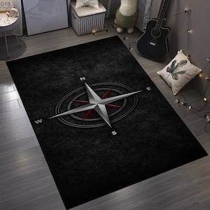 Compass,Compass Design Rug,Nautical Rug,Compass Rug,Rug Decoration,Home Decor Rug,Dining Room Decor,Fantastic Rug,Sea Rug,Custom Rug,Art Rug