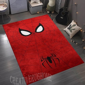 Spiderman, Spiderman Rug, Spider Man Rug, Kids Room Rug, Gift Spiderman ...