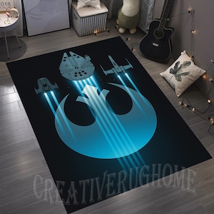 Starwars Rug, Star Wars Carpet, Starwars Pattern Rug, Kids Room Rug, Game Room Rug,Gift Starwars Rug,Starwars Fan Rug, Starwars Area Rug