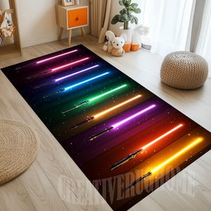 Starwars Rug, Starwars Runner Rug, Starwars Long Rug, Kids Room Rug, Game Room Rug,Gift Starwars Rug,Starwars Fan Rug, Starwars Area Rug