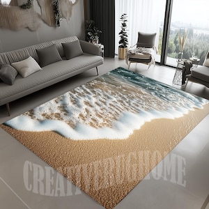 Sea Rug,Sand Rug,Beach Sand Rug,Sea Wave Rug,Beach Carpet,Sea Coast Rug,Ocean Rug,Sand Decor Rug,Summer Area Rug,Beach Sea Rug,Sand Area Rug