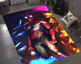 Spiderman Kinderzimmerteppich, rutschfest, personalisiertes Geschenk