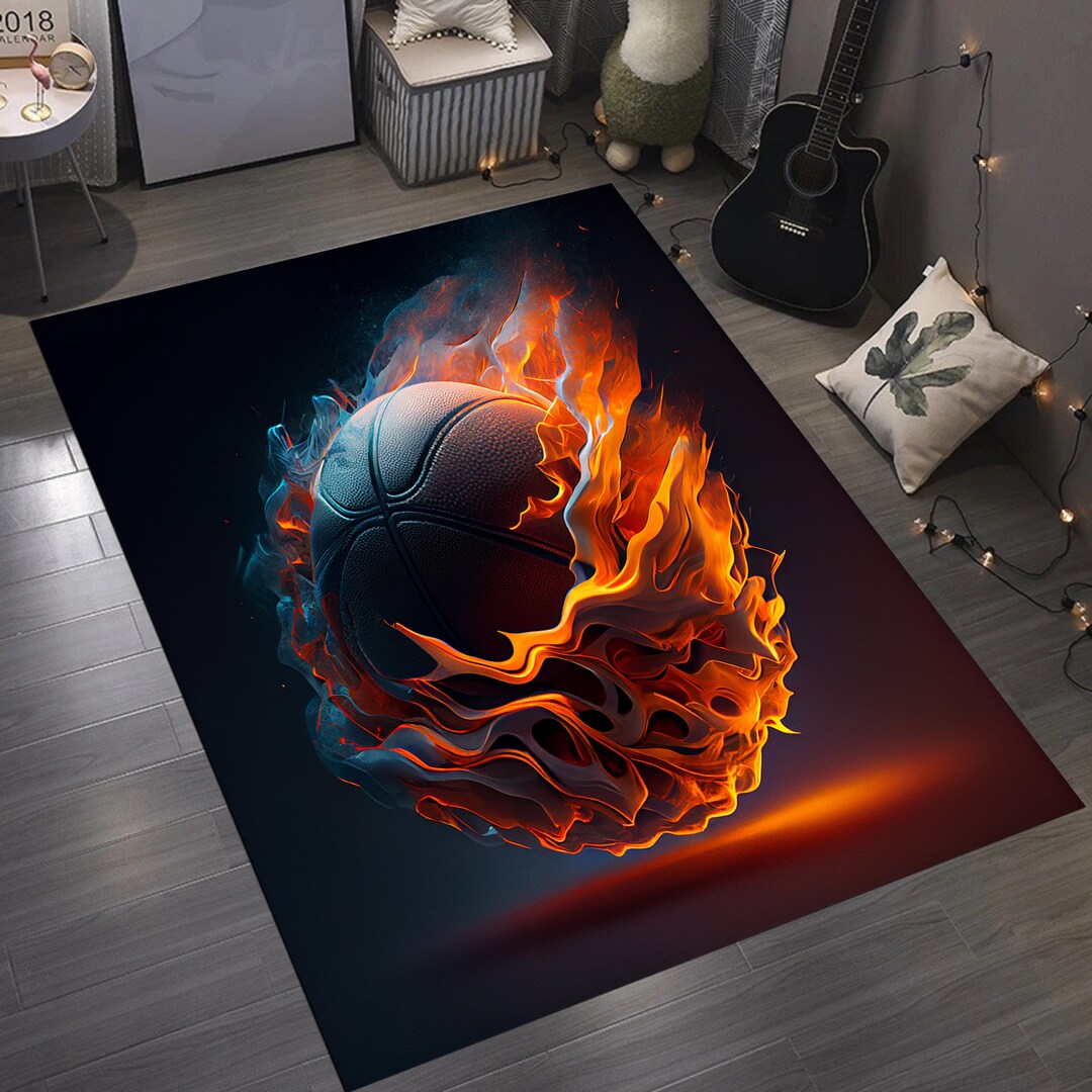 Basketball, Basketball Ball,basketball Ball Rug,basketball Court Rug ...