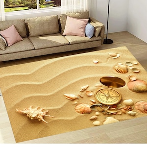 Beach, Sand Rug, Beach Rug, Beach carpet, Sea Coast Rug,Ocean Rug,Sand Decor Rug,Summer Area Rug, Beach Sea Rug, Summer Rug, Gift Summer Rug