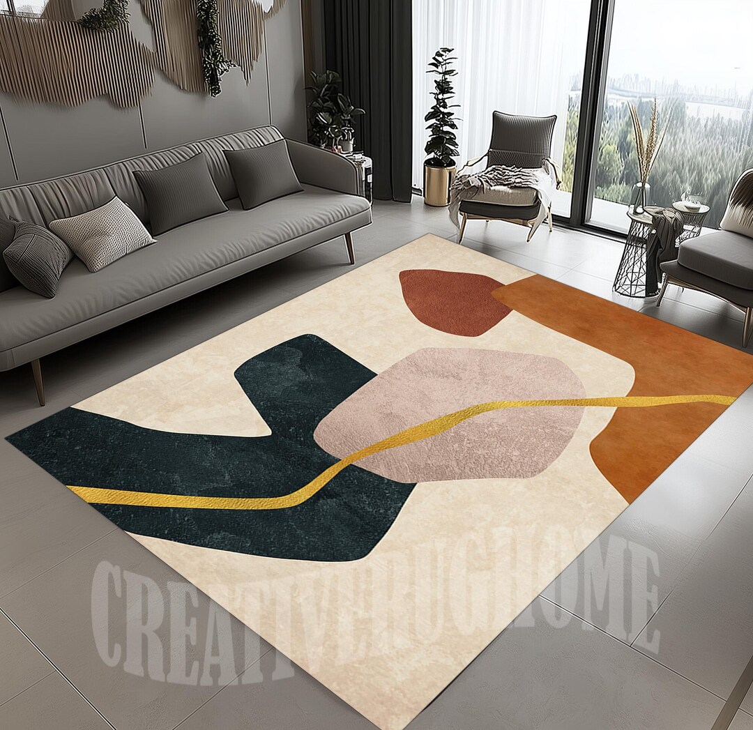 Modernism Design Rug Geometric Mid Century Modern Rug, Art Design - Etsy