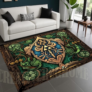 Tapete Zelda, Decoração para Quarto Gamer, Legend of Zelda, Base de Algodão Antiderrapante