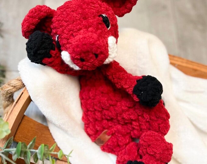 Mini Razorback Crochet Pattern Crochet Razorback Lovey, Crochet Razorback Snuggler, Handmade Gift for ...
