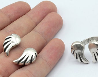Antique Silver Adjustable Angel Wings Ring, Wings Ring, Silver Ring, Angel Wing Open Ring, Adjustable Silver Ring, Silver Plated Ring, SR300