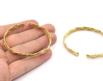 Brass Adjustable Knot Bracelet, Brass Bangle Bracelet, Twisted Cuff Bracelet, Adjustable Bracelet, Brass Findings, Raw Brass Bracelet, BB010