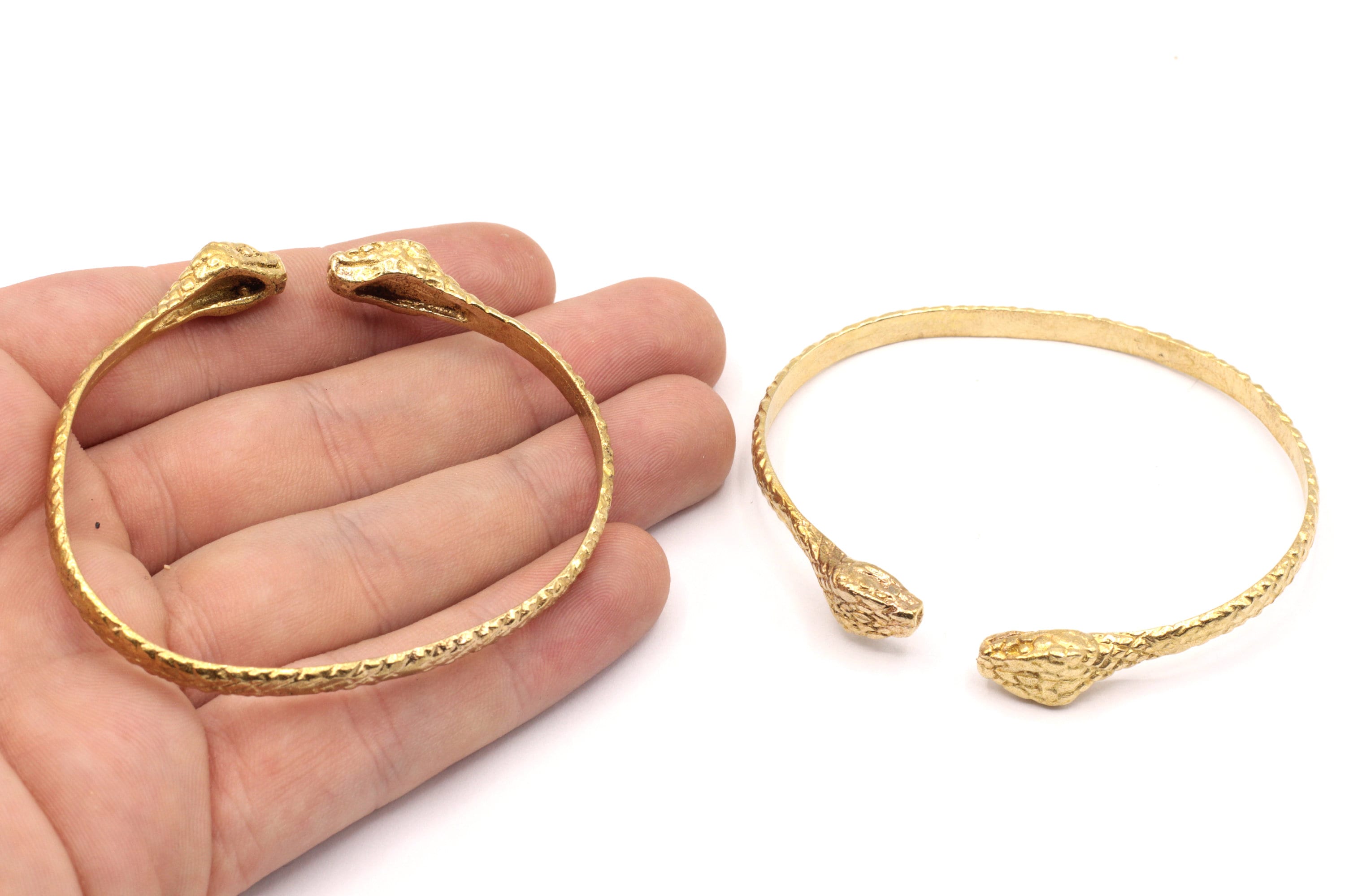 Lavencious Fashion Snake Hinged Bangle Bracelets for Women Girls