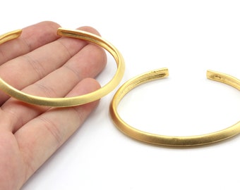 65mm Matt Gold Adjustable Tiny Cuff Bracelet, Gold Bangle Bracelet, Adjustable Bracelet, Gold Findings, Matt Gold Plated Bracelet, BB017