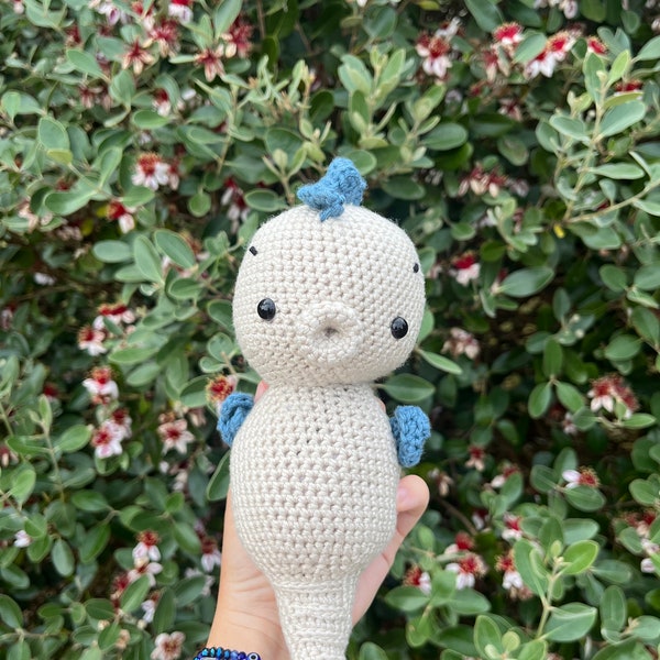 Peluche hippocampe au crochet