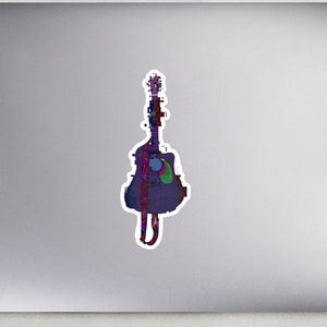 Guitar glitch sticker