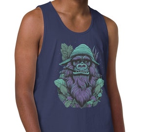 Happy Sasquatch Men’s premium tank top