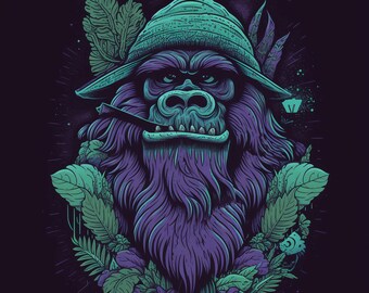 Sasquatch Happy Unisex t-shirt