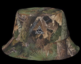Camouflage Third EYE Reversible bucket hat