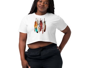 Feathers Women’s crop top